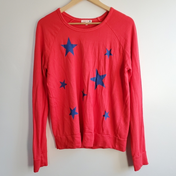 NWOT Sundry Stars Pullover Sweatshirt Size 2 = M - Picture 2 of 6
